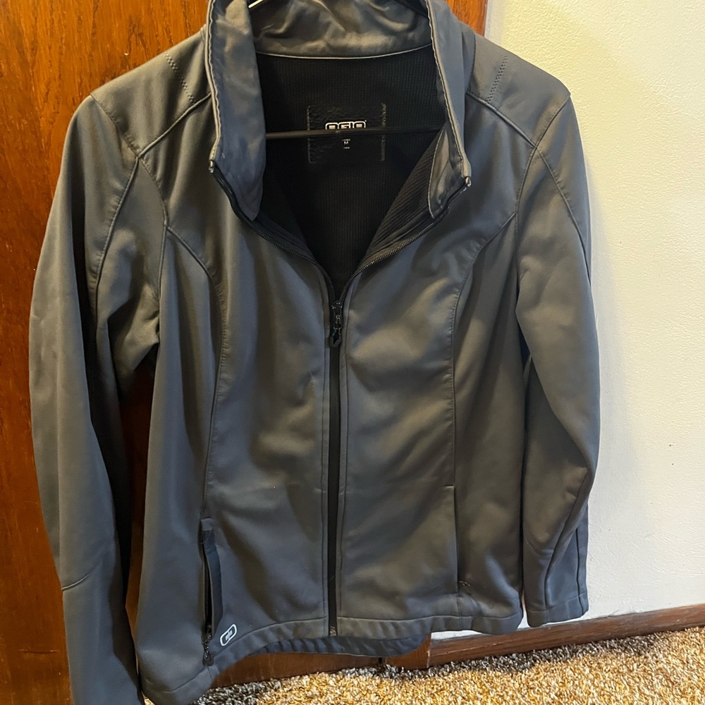 Ogio Gray Performance Jacket Lightweight Water-Re… - image 1